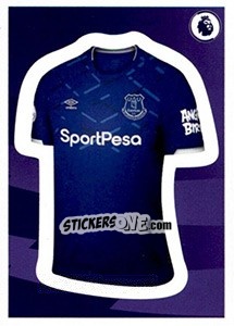 Sticker Home Kit - Premier League Inglese 2019-2020 n. 250 - Panini