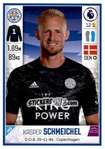 Sticker Kasper Schmeichel - Premier League Inglese 2019-2020 n. 256 - Panini