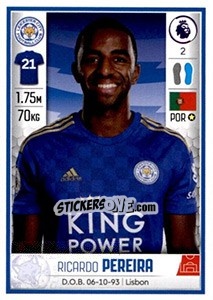 Sticker Ricardo Pereira - Premier League Inglese 2019-2020 - Panini