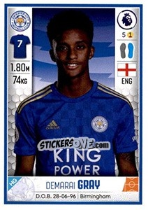 Figurina Demarai Gray - Premier League Inglese 2019-2020 - Panini