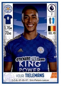 Sticker Youri Tielemans - Premier League Inglese 2019-2020 n. 267 - Panini