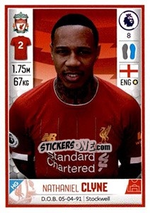 Sticker Nathaniel Clyne - Premier League Inglese 2019-2020 n. 287 - Panini