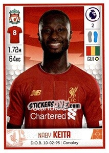 Sticker Naby Keita - Premier League Inglese 2019-2020 n. 297 - Panini
