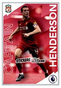 Sticker Jordan Henderson (Captain) - Premier League Inglese 2019-2020 - Panini