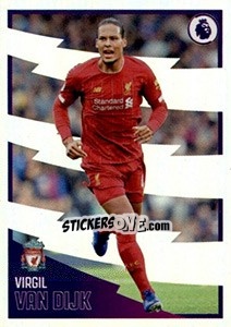 Sticker Virgil van Dijk (Key Player) - Premier League Inglese 2019-2020 n. 310 - Panini