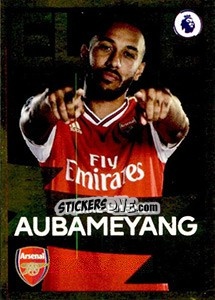Sticker Pierre-Emerick Aubameyang (Arsenal) - Premier League Inglese 2019-2020 n. 314 - Panini