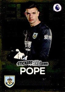 Figurina Nick Pope (Burnley) - Premier League Inglese 2019-2020 - Panini