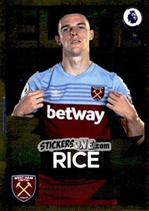 Figurina Declan Rice (West Ham United) - Premier League Inglese 2019-2020 - Panini