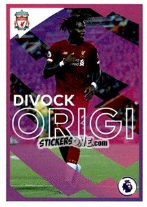 Figurina Divock Origi (Liverpool) - Premier League Inglese 2019-2020 - Panini