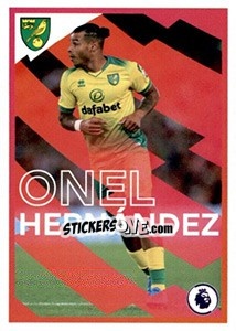 Figurina Onel Hernández (Norwich City) - Premier League Inglese 2019-2020 - Panini