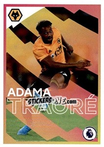 Sticker Adama Traoré (Wolverhampton Wanderers) - Premier League Inglese 2019-2020 - Panini