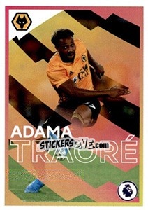 Sticker Adama Traoré (Wolverhampton Wanderers) - Premier League Inglese 2019-2020 n. 346 - Panini