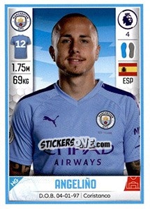Sticker Angeliño - Premier League Inglese 2019-2020 n. 353 - Panini