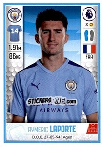 Cromo Aymeric Laporte - Premier League Inglese 2019-2020 - Panini