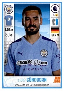 Sticker Ilkay Gündogan - Premier League Inglese 2019-2020 - Panini
