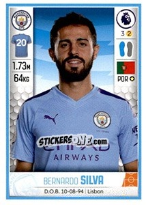 Cromo Bernardo Silva - Premier League Inglese 2019-2020 - Panini