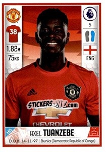 Sticker Axel Tuanzebe - Premier League Inglese 2019-2020 - Panini
