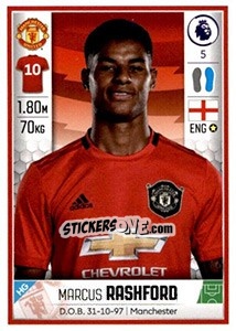 Sticker Marcus Rashford - Premier League Inglese 2019-2020 n. 396 - Panini