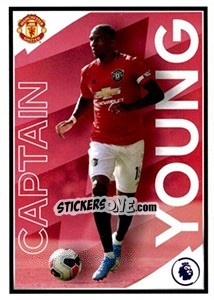 Sticker Ashley Young (Captain) - Premier League Inglese 2019-2020 - Panini