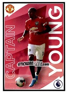 Sticker Ashley Young (Captain) - Premier League Inglese 2019-2020 n. 401 - Panini