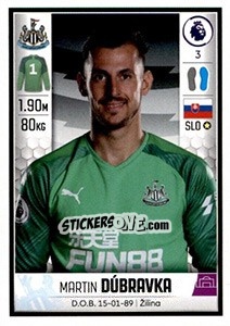 Figurina Martin Dúbravka - Premier League Inglese 2019-2020 - Panini