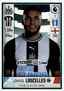 Cromo Jamaal Lascelles - Premier League Inglese 2019-2020 - Panini