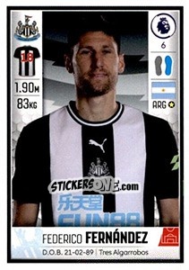 Sticker Federico Fernández - Premier League Inglese 2019-2020 - Panini