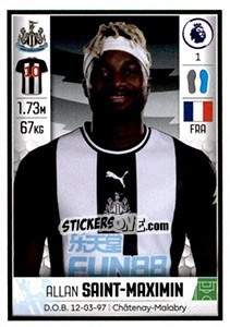 Sticker Allan Saint-Maximin - Premier League Inglese 2019-2020 n. 426 - Panini