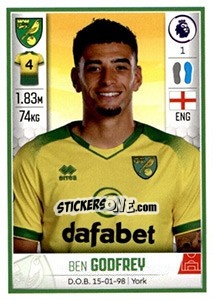 Sticker Ben Godfrey - Premier League Inglese 2019-2020 - Panini