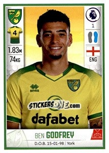 Sticker Ben Godfrey - Premier League Inglese 2019-2020 n. 439 - Panini