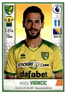 Cromo Mario Vrancic - Premier League Inglese 2019-2020 n. 444 - Panini