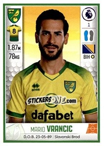 Cromo Mario Vrancic - Premier League Inglese 2019-2020 - Panini