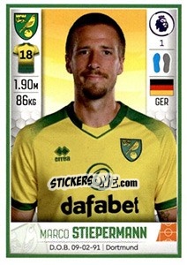Figurina Marco Stiepermann - Premier League Inglese 2019-2020 n. 449 - Panini