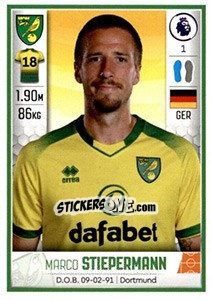 Sticker Marco Stiepermann - Premier League Inglese 2019-2020 - Panini