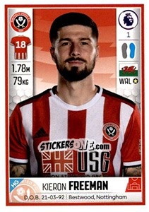 Figurina Kieron Freeman - Premier League Inglese 2019-2020 - Panini