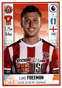 Sticker Luke Freeman - Premier League Inglese 2019-2020 - Panini