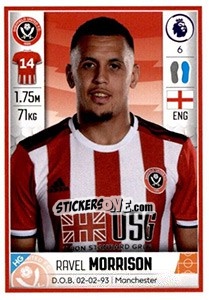 Figurina Ravel Morrison - Premier League Inglese 2019-2020 n. 476 - Panini