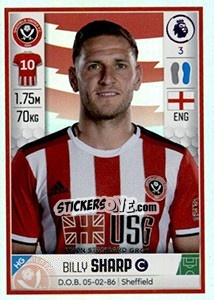 Sticker Billy Sharp - Premier League Inglese 2019-2020 n. 481 - Panini