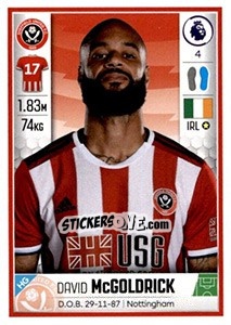 Sticker David McGoldrick - Premier League Inglese 2019-2020 n. 483 - Panini