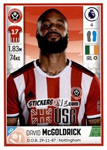 Figurina David McGoldrick - Premier League Inglese 2019-2020 - Panini