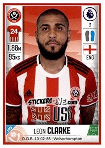 Cromo Leon Clarke - Premier League Inglese 2019-2020 - Panini