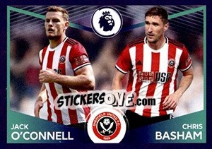 Sticker Jack O'Connell / Chris Basham (Power Pair) - Premier League Inglese 2019-2020 n. 491 - Panini