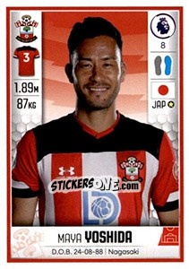 Figurina Maya Yoshida - Premier League Inglese 2019-2020 - Panini