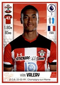 Sticker Yan Valery - Premier League Inglese 2019-2020 n. 502 - Panini