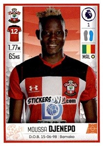Sticker Moussa Djenepo - Premier League Inglese 2019-2020 - Panini
