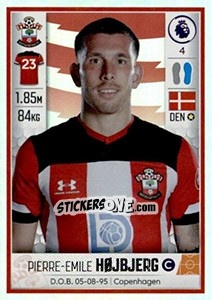 Figurina Pierre-Emile Højbjerg - Premier League Inglese 2019-2020 - Panini