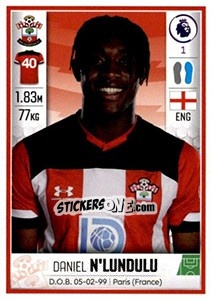 Sticker Daniel N'Lundulu - Premier League Inglese 2019-2020 n. 514 - Panini