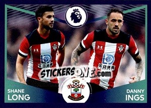 Figurina Shane Long / Danny Ings (Power Pair) - Premier League Inglese 2019-2020 - Panini