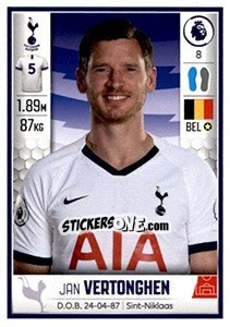 Sticker Jan Vertonghen - Premier League Inglese 2019-2020 n. 526 - Panini