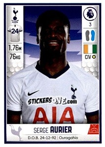 Figurina Serge Aurier - Premier League Inglese 2019-2020 - Panini